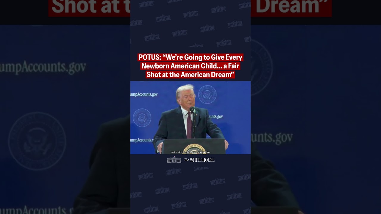 President Trump remarks on Trump Accounts — White House